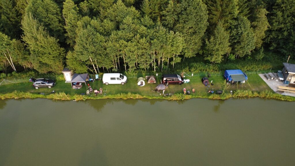 Drohnen Aufnahme Catch & Release Teich